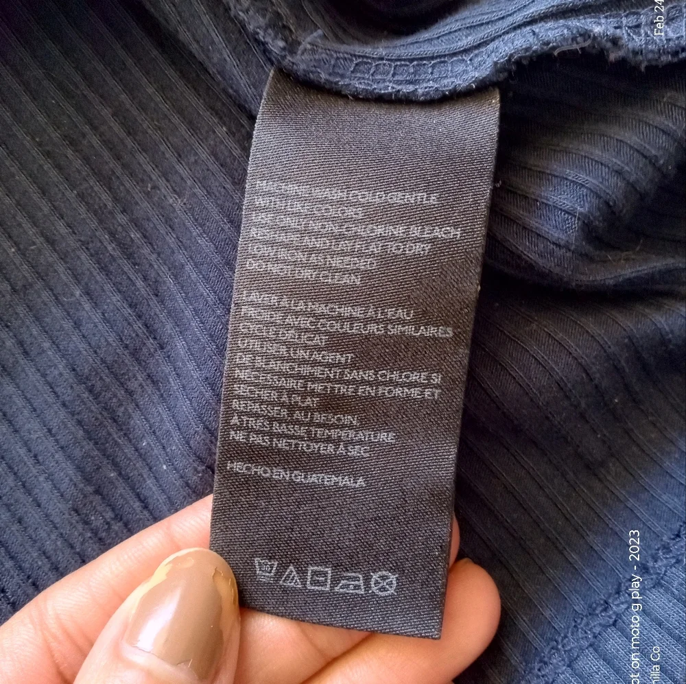 Anthropologie Maeve Women's Ribbed Turtleneck Sweater Blue Size Small - Picture 6 of 7